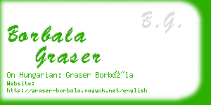 borbala graser business card